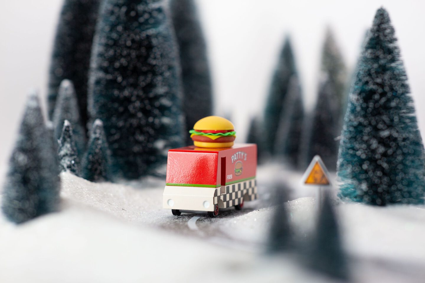 Candylab van hamburger winter