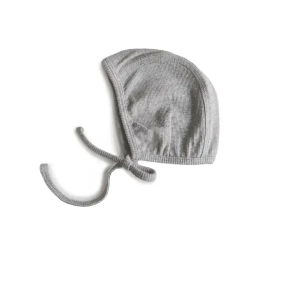 mushie bonnet gray melange