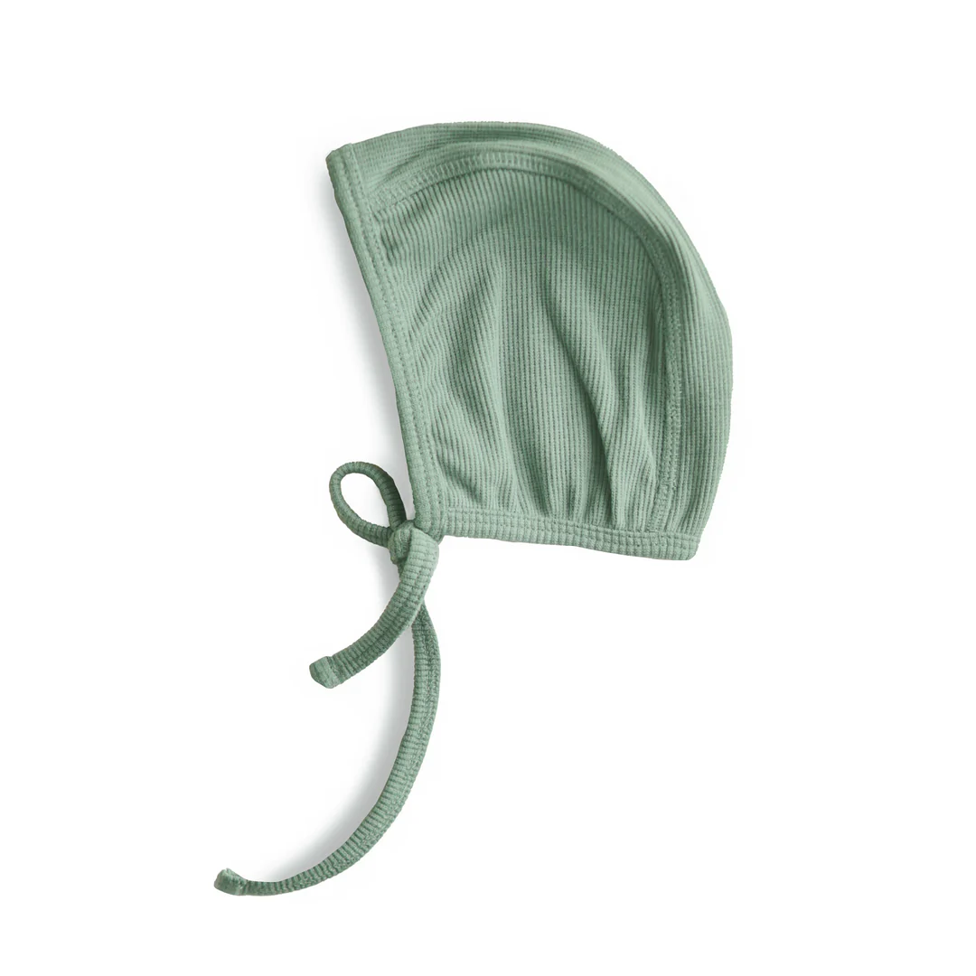 mushie bonnet roman green